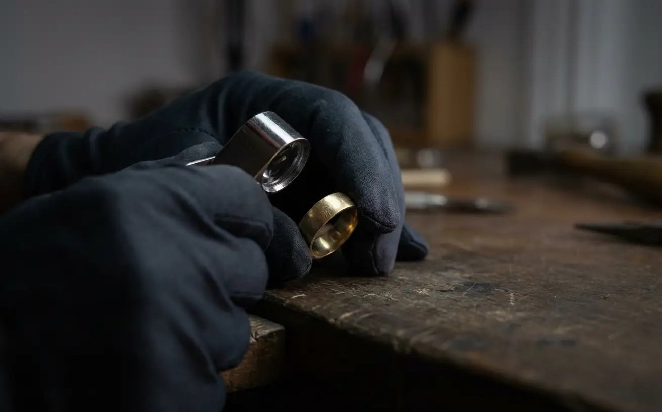 Evaluación profesional de joya